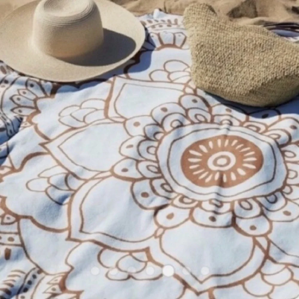 VIX Paula Hermanny Mandala Lotus Flower Wall Art Beach Body Towel #0215268